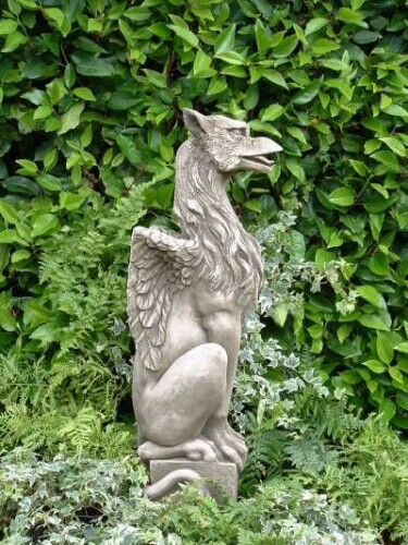 Gartenfigur gryphon stolzer - gartenfigur,