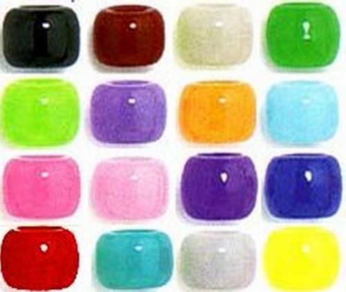 100 pony perlen 9x6mm - 100,