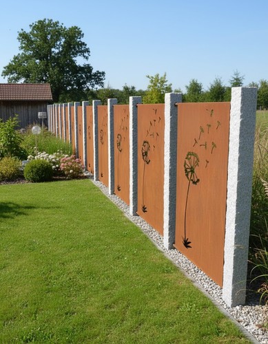 Edelrost sichtschutzwand - edelrost,