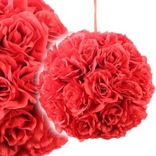 Rosenkugel 30 cm rot