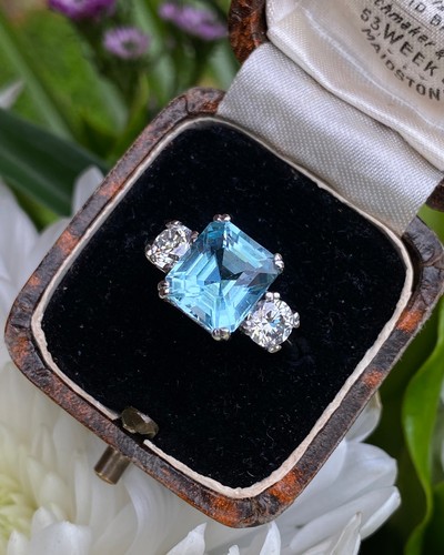 Aquamarin und diamant - aquamarin,