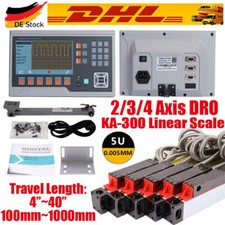 3/4/5 Achsen Digitalanzeige DRO 5µm TTL lineare Skala Scale Fräsdrehmaschine CNC