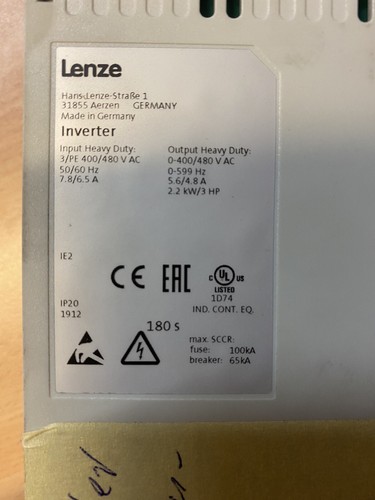 Lenze i550 inverter 2kw - i550, 2.2kw