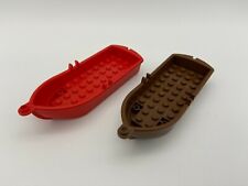 2 Lego Boote Ruderboote rot