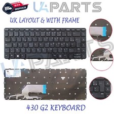 Ersatz für HP ProBook 430 G2 440 445 G2 UK Layout Laptop Tastatur + Rahmen