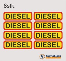 Diesel aufkleber 8stk - diesel, set