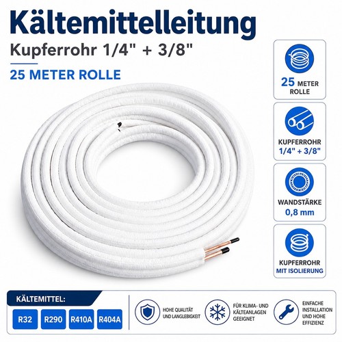 25m mm kältemittelleitung - 25m,