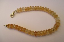 Armband, Citrin facettiert, ca. 20 cm