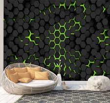 Schwarz und Grün, Sechsecke