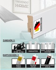 Sockelleiste weiß 58mm TOP