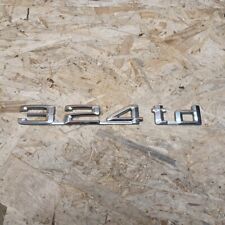 BMW E30 324 TD  Modellbezeichnung Schriftzug 