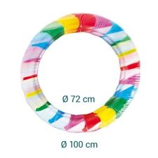 infactory Aufblasbares Kinder-Zorbing-Rad 72 cm Innendurchmesser & 13 Bällen