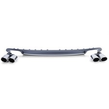 Sport Heck Diffusor Einsatz mit Endrohren Set für Audi A4 B8 Limo Avant 07-11
