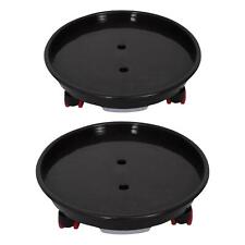 Blumentopf Tablett mit Rollen Rund Palettenwagen für Hinterhof Garten Balkon