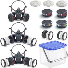 Moldex Atemschutzmaske Serie 8000 Set + Box Atemschutz Gasmaske Lackiermaske