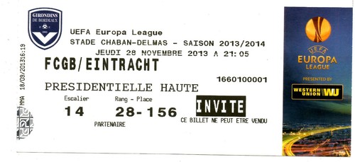 Ticket girondins bordeaux - ec,