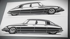 Citroen DS 21 23 Sticker