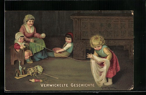 Künstler hermann kaulbach - künstler-ak,