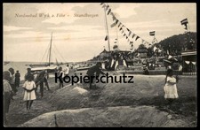 ALTE POSTKARTE NORDSEEBAD WYK