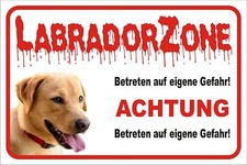 Schild S0433 Labrador "ZONE"