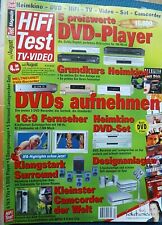 HIFI TEST TV VIDEO 4/01, QUADRAL TITAN,TEAC VDRS 25X,MYRYAD CAMEO,DENON AVR 3801