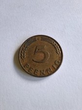 5 PFENNIG Münze 1950 D 75