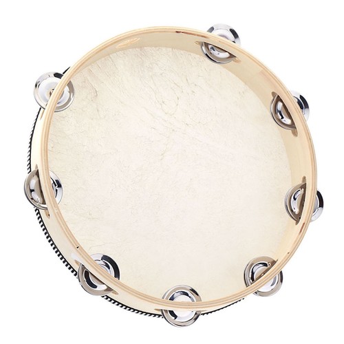 Musikalische tamburin holz - 10",