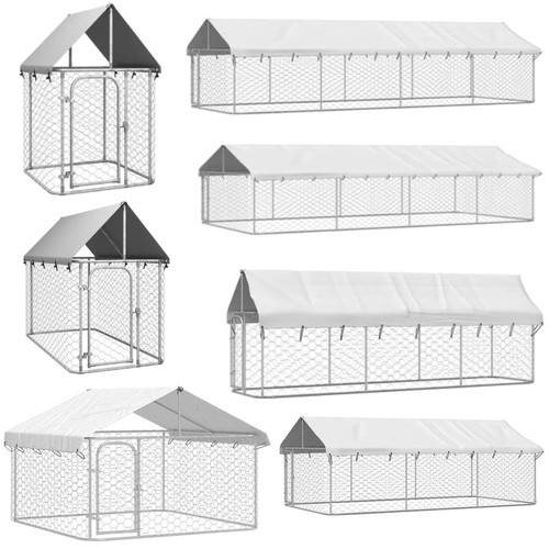 Outdoor hundezwinger mit dach - mit,