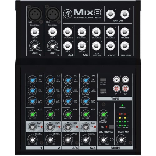 Mackie mix8 neu - |,