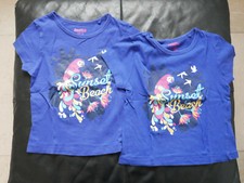 Jungen Mädchen kurzarm T-Shirt (ggf. Zwillinge) Gr. 110-116  100% Baumwolle 2 St