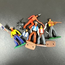 Elastolin Plasty Cowboy Indianer Western Weichplastik Figuren Wild West