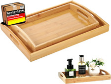 Bambus Serviertablett Set