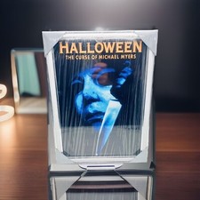 Michael Myers Halloween Bild mit Rahmen Horror 21x29,7cm Weiß Silber