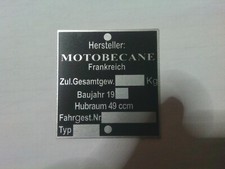 Typenschild id-plate