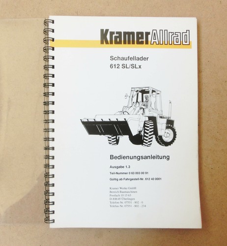 Kramer baggerlader 612 slx - baggerlader, sl/slx