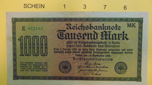 1376 banknote deutschland - 23/1376),