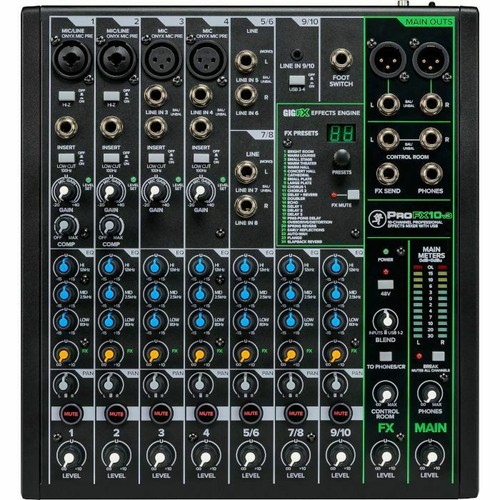 Mackie profx10v3 kanal - mackie, 10-kanal