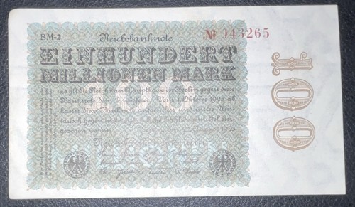 Reichsbanknote 100 millionen - 100,