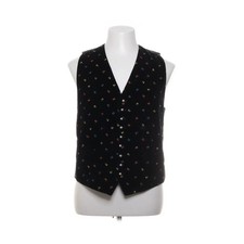 Loden Plankl, Weste, Größe: 50, Schwarz/Mehrfarbig, Baumwolle/Viskose #DT2