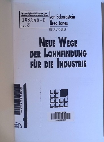 Neue wege der lohnfindung - wege,