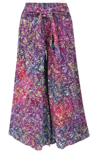 Palazzohose mit breitem bund - mit,