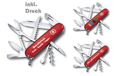 Victorinox Schweizer Taschenmesser HUNTSMAN mit Wunschtext Logo Druck Grafik