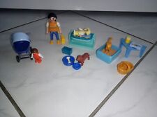 Playmobil  Figuren, Kinderwagen, Wickelkommode + Zubehör,