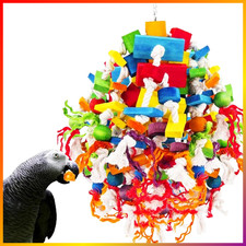 Papageien Spielzeug aus Holz