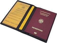 Rind-Nappa Leder Reisepass Hülle Reisepassetui Passporthülle Ausweisetui RFID