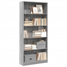 Großes Bücherregal | 80x176 cm | Aktenregal | Highboard | Büroregal | Holzregal