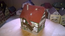 Vollmer 20512 Bausatz gebaut 1:87 HO Haus, Gebäude - Fachwerkstadthaus #3#