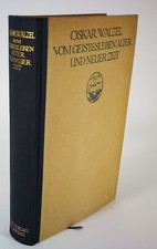 Oskar Walzel Vom Geistesleben alter und neuer Zeit 1922 Insel Verlag Ästhetik