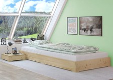Funktionsbett Bettrahmen Niederflurbett 80x200 Gästebett Bodenbett Stapelbett