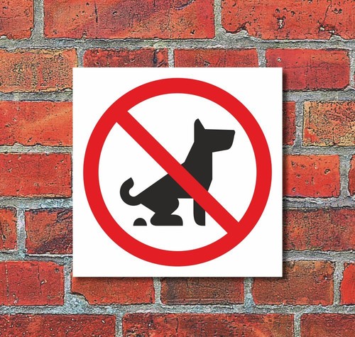 Schild kein hundeklo - kein,